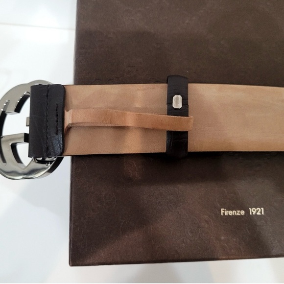 GUCCI Belt, Monogram Canvas Belt, Size 36, Like New - Picture 8 of 9